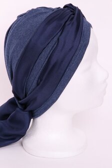 Mutssja JBG2 jeans blauw g&ecirc;meleerd tricot