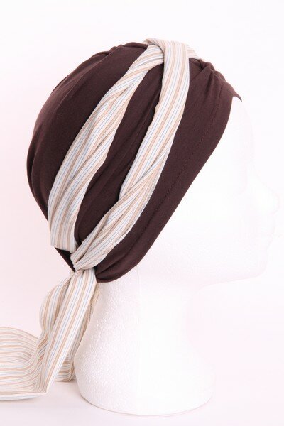 Sjaal CB13 Licht blauw streepje